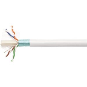 Cáp F/UTP, Cat.6A, 4 đôi, LSZH, 23 AWG, Solid, màu trắng, 305m