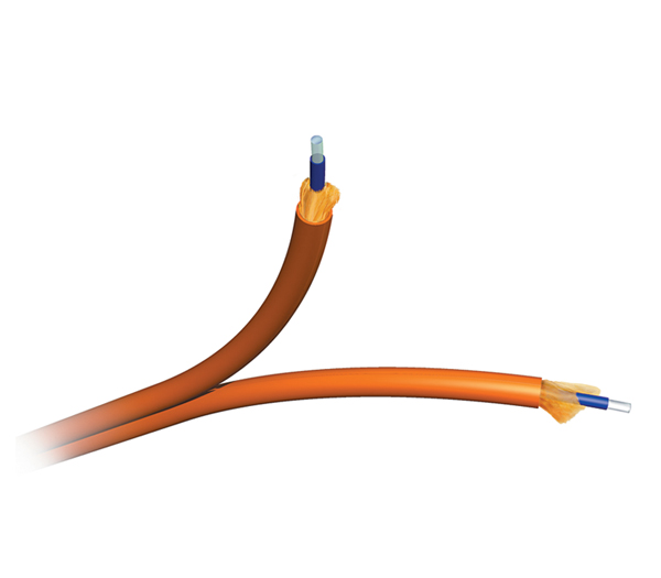 Commscope Netconnect Fiber Optic Cable, Interconnect, 2-Fiber (Zipcord), SM-OS2, 3.0mm, OFNR