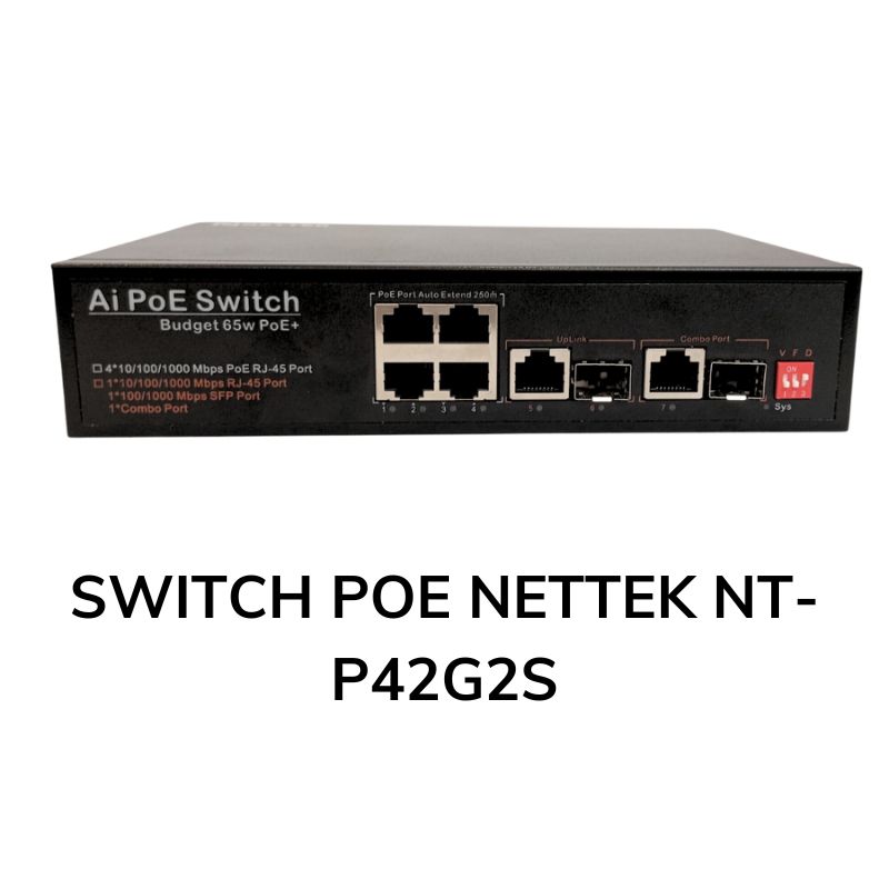 SWITCH POE NETTEK NT-P42G2S