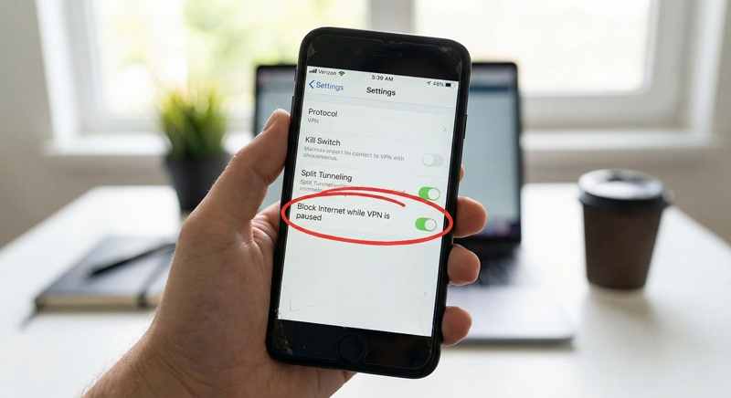 Cach bat tinh nang Seamless Tunnel Kill Switch tren OpenVPN Connect de bao mat du lieu