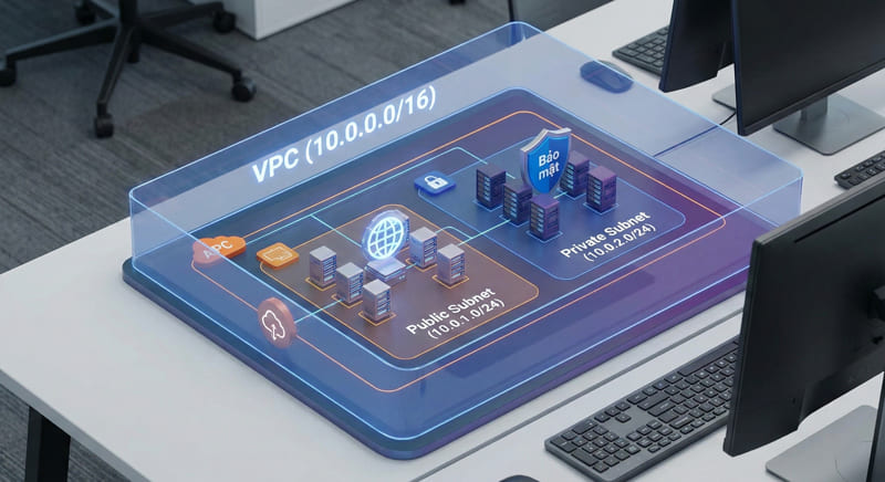Cấu hình dải IP CIDR cho Virtual Private Cloud (VPC) trên hạ tầng Cloud