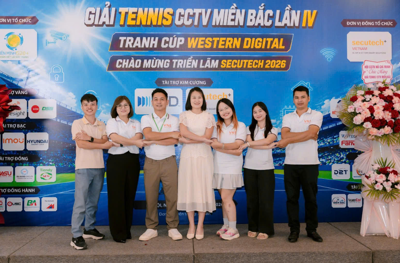 Đội ngũ NETTEK tại Gala Tennis CCTV Miền Bắc 2026